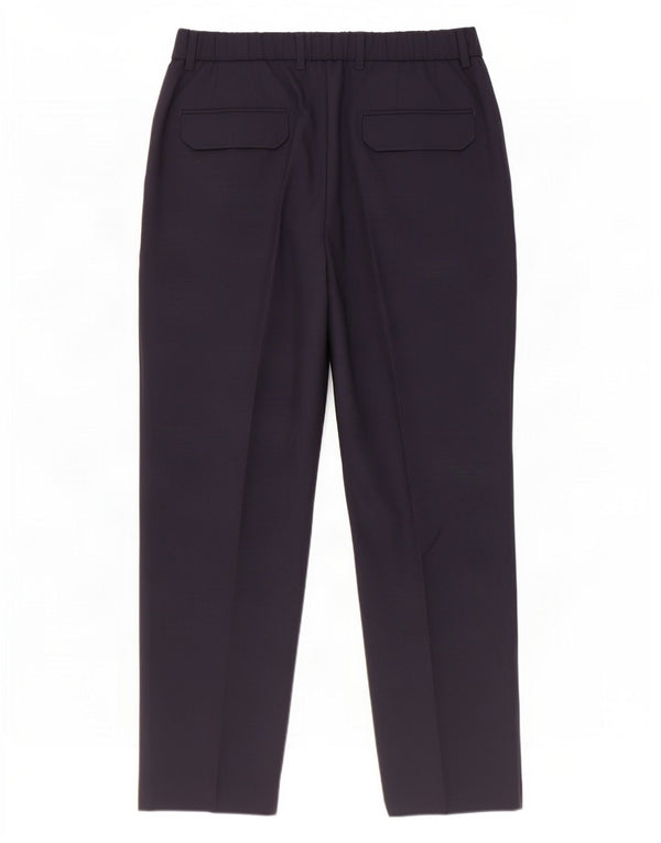 Massimo Dutti Pantalon de costume court pour homme EU 40 Medium W31 L26 Bleu marine