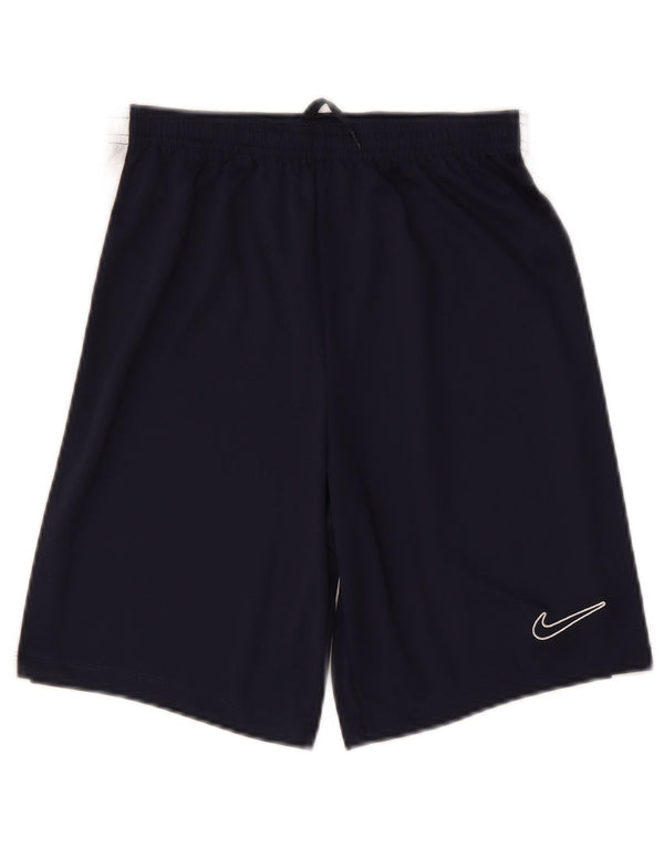 Nike Short de sport Dri Fit pour garçon 13-14 ans XL Bleu marine Colourblock Sports
