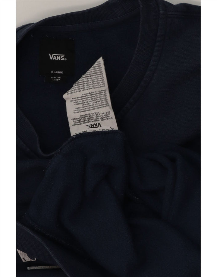 Vans Sweat-shirt graphique pour homme XL en coton bleu marine