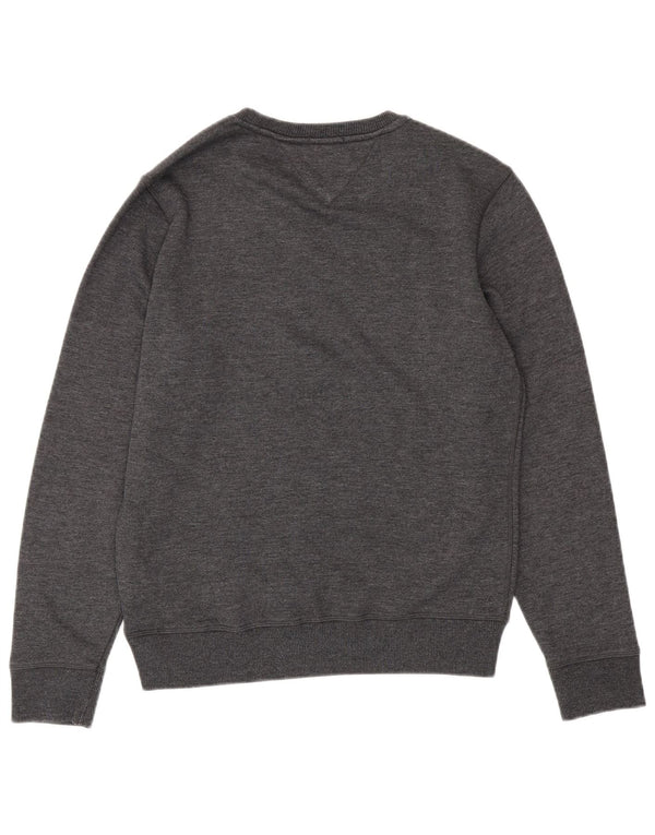 TOMMY HILFIGER Sweat-shirt coupe classique pour homme, petit gris moucheté