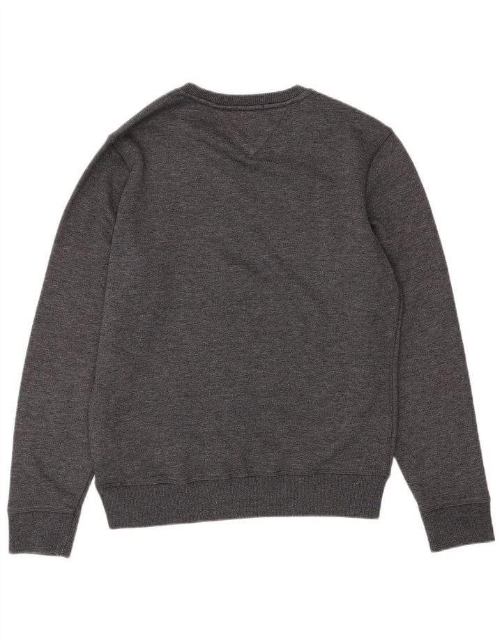 TOMMY HILFIGER Sweat-shirt coupe classique pour homme, petit gris moucheté