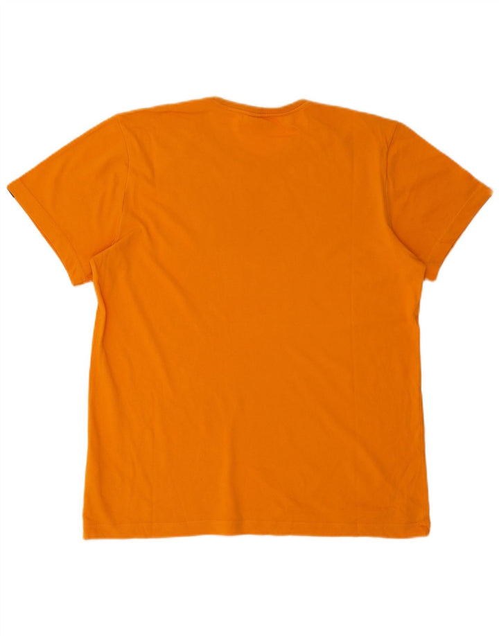 Adidas T-shirt graphique pour homme en coton orange moyen