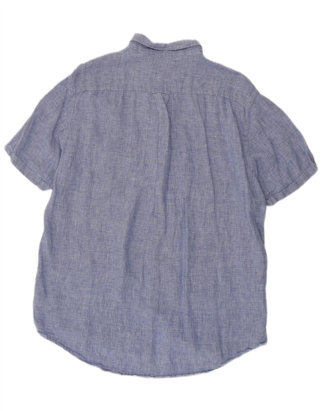 GANT Chemise à manches courtes coupe régulière pour homme taille 45/46 2XL pied-de-poule bleu