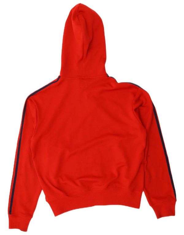 Adidas Pull à capuche zippé pour homme Grand polyester rouge