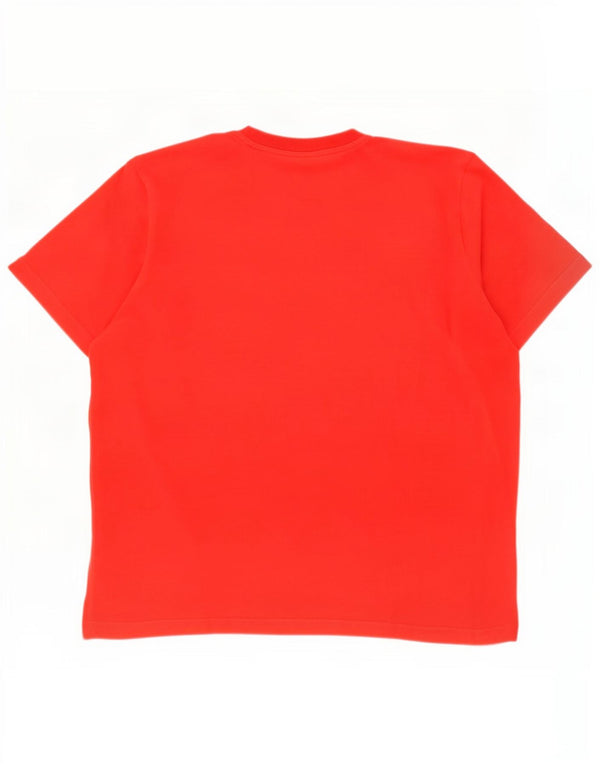 Adidas Hommes Climalite Graphic T-Shirt Top XL Rouge Coton