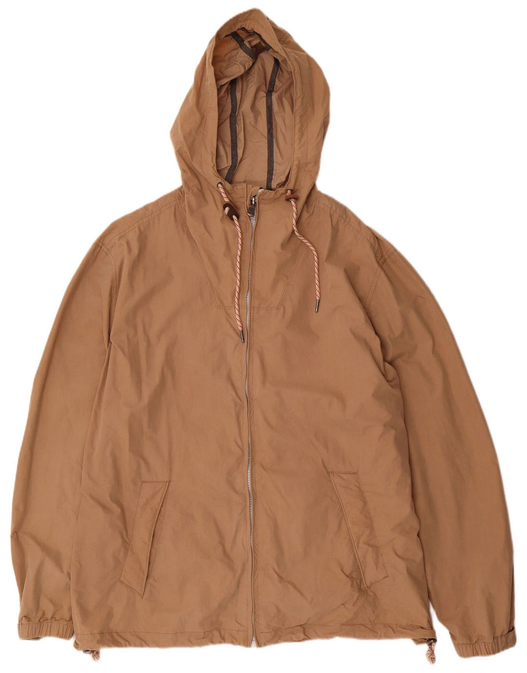 FAT FACE Veste coupe-vent à capuche pour homme UK 44 2XL Beige Coton