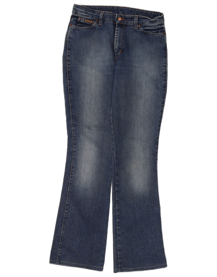 Wrangler Jean évasé Femme W32 L32 Bleu Coton