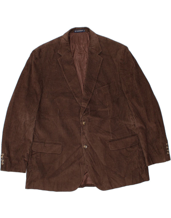 DOCKERS Veste blazer en velours côtelé pour homme US 48 4XL Marron Coton