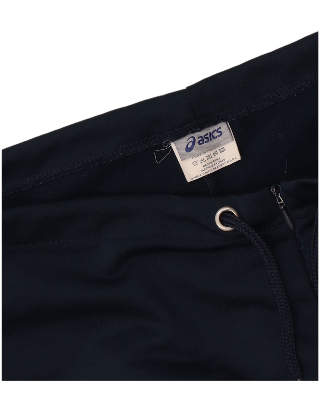 Asics Pantalon Droit Casual Femme Moyen W28 L32 Bleu Marine Polyester
