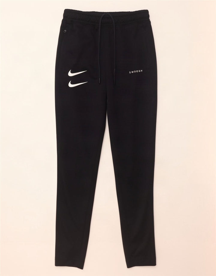 Nike Pantalon de survêtement Swoosh pour homme Taille S en polyester color block noir