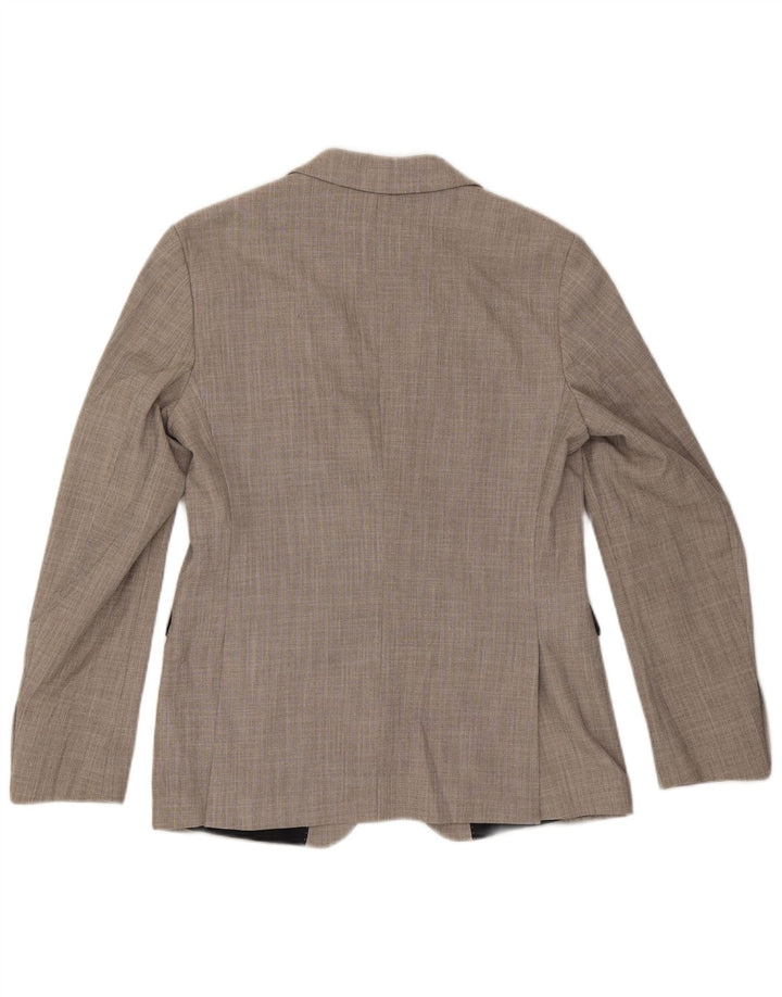 Zara Veste Blazer 2 Boutons Homme EU 48 Gris Moyen Polyester