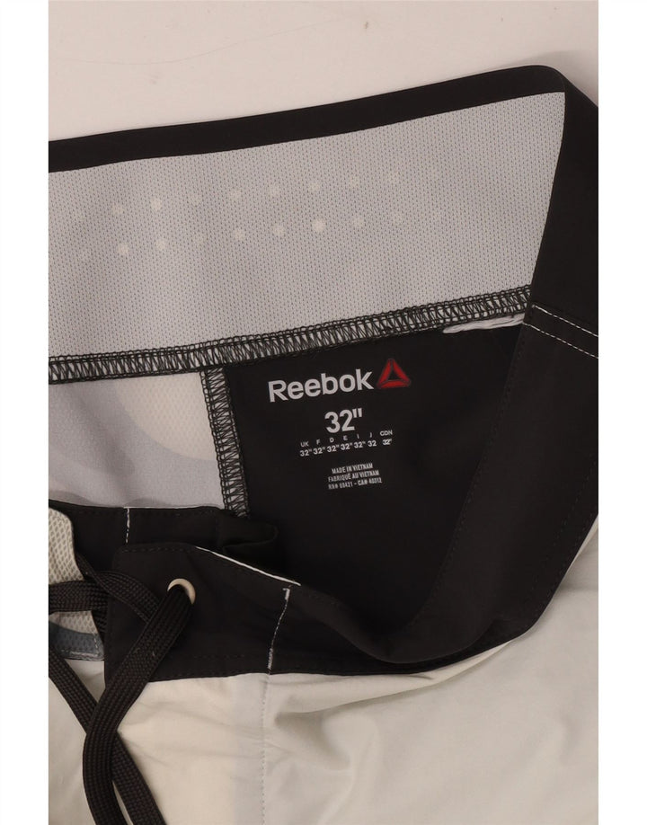 Reebok Short de Bain Speedwick Graphic Homme Noir Colorblock