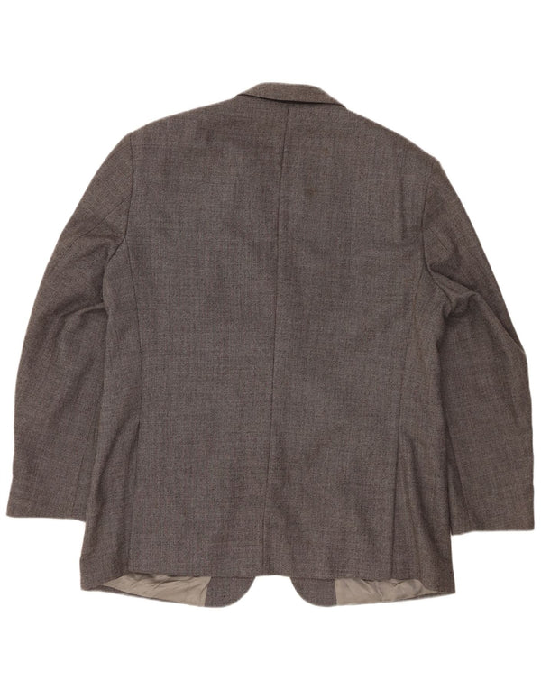 Marks & Spencer Veste blazer à 2 boutons pour homme UK 44 XL Gris laine vierge