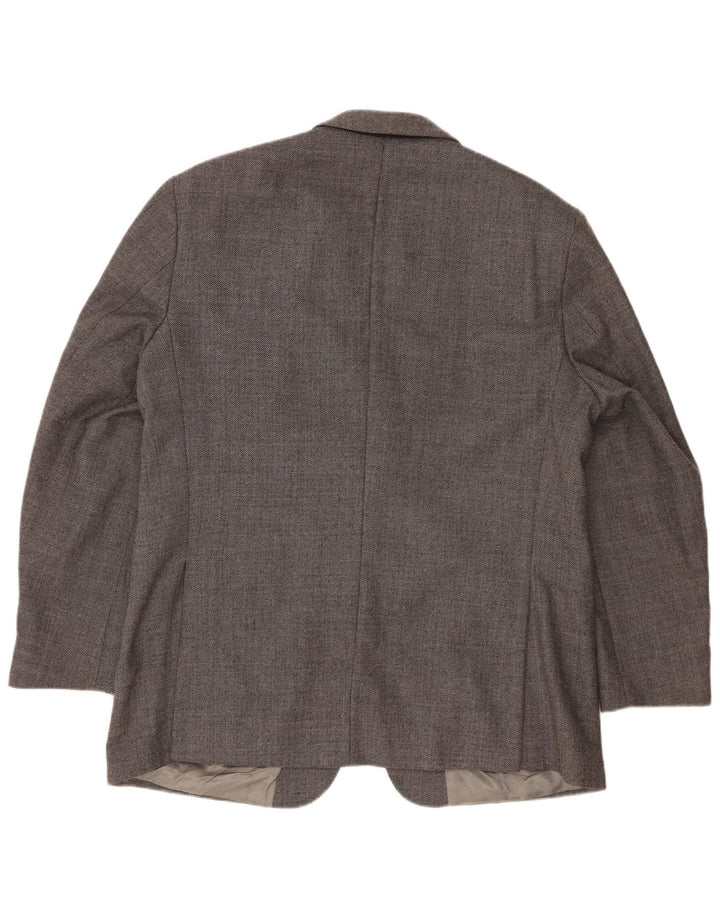 Marks & Spencer Veste blazer à 2 boutons pour homme UK 44 XL Gris laine vierge