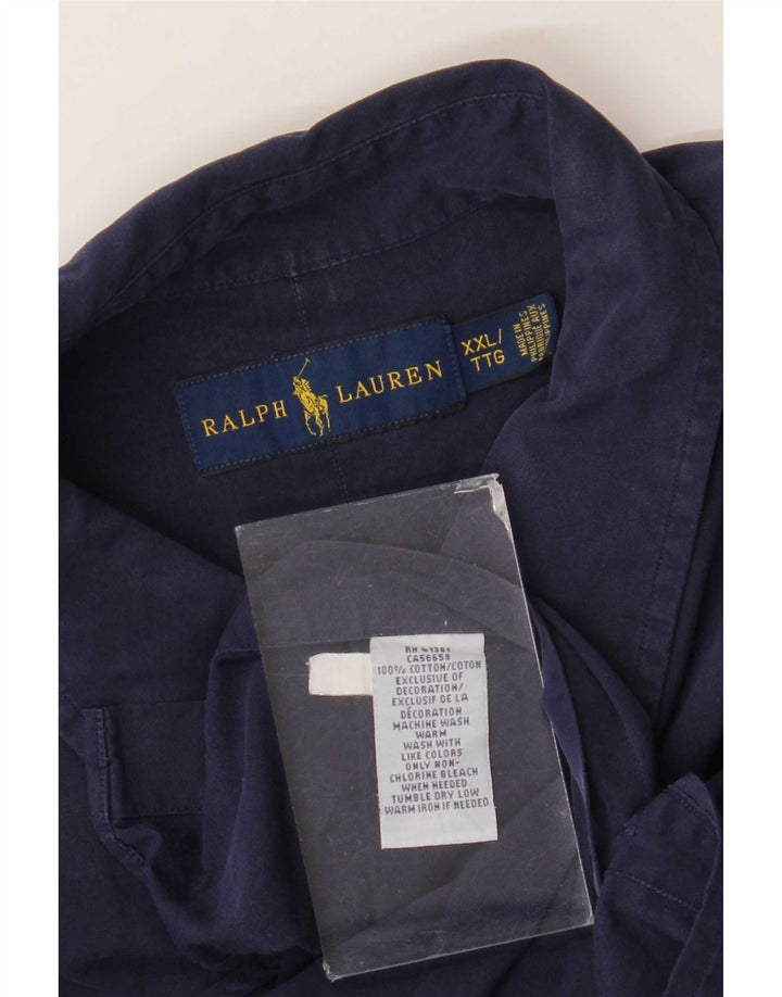 Ralph Lauren Chemise Homme 2XL Bleu Marine Coton
