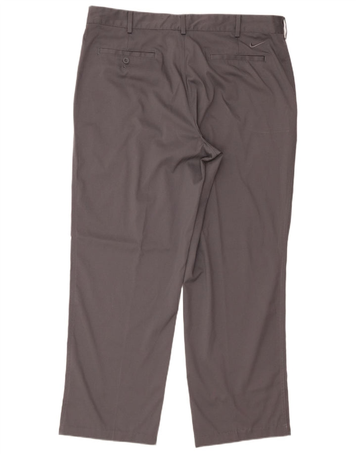 Nike Pantalon chino droit Dri Fit W36 L30 Gris Polyester