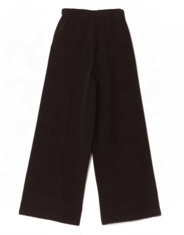 Zara Pantalon décontracté à jambe large pour femme Petit W26 L27 Noir