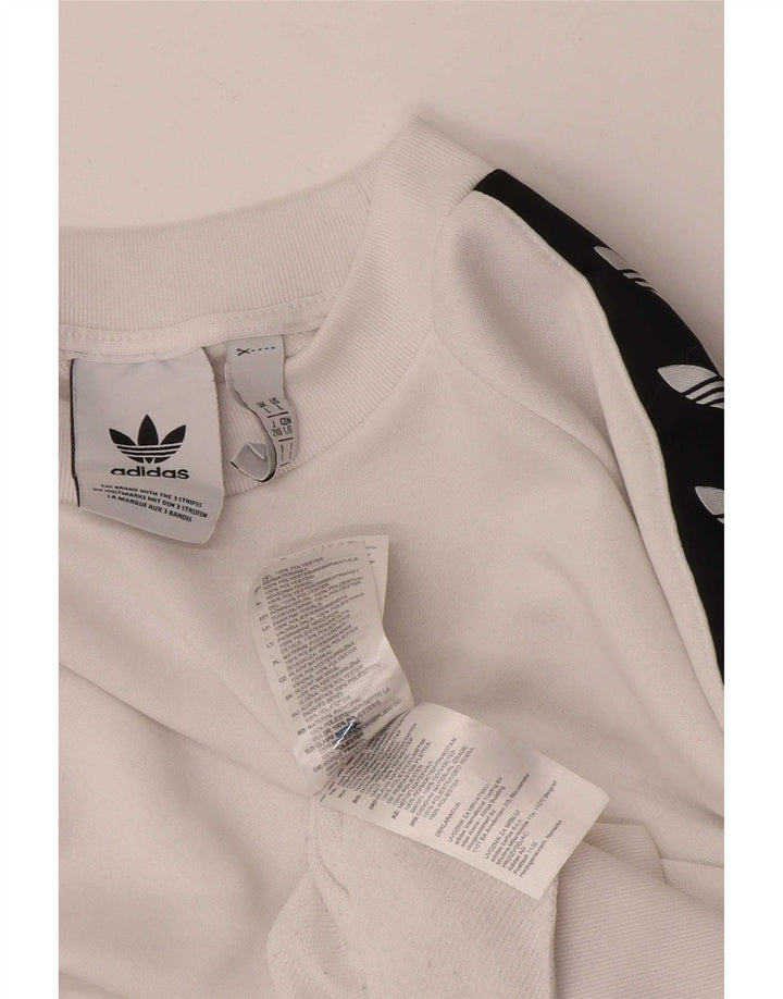 Adidas Sweat-shirt graphique pour homme Grand blanc Colorblock Polyester