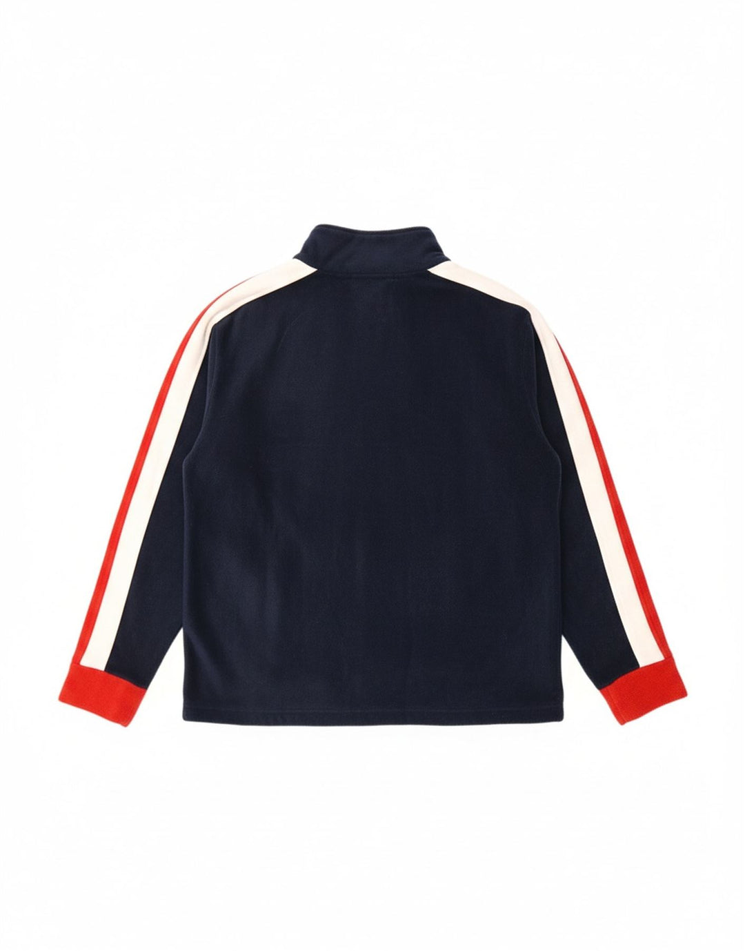 DANILI TREVIGLIANI Mens Graphic Fleece Jumper Medium Navy Blue Colourblock