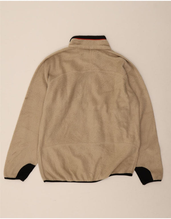 Fila Veste polaire pour homme UK 40 Large Beige Colourblock Polyester