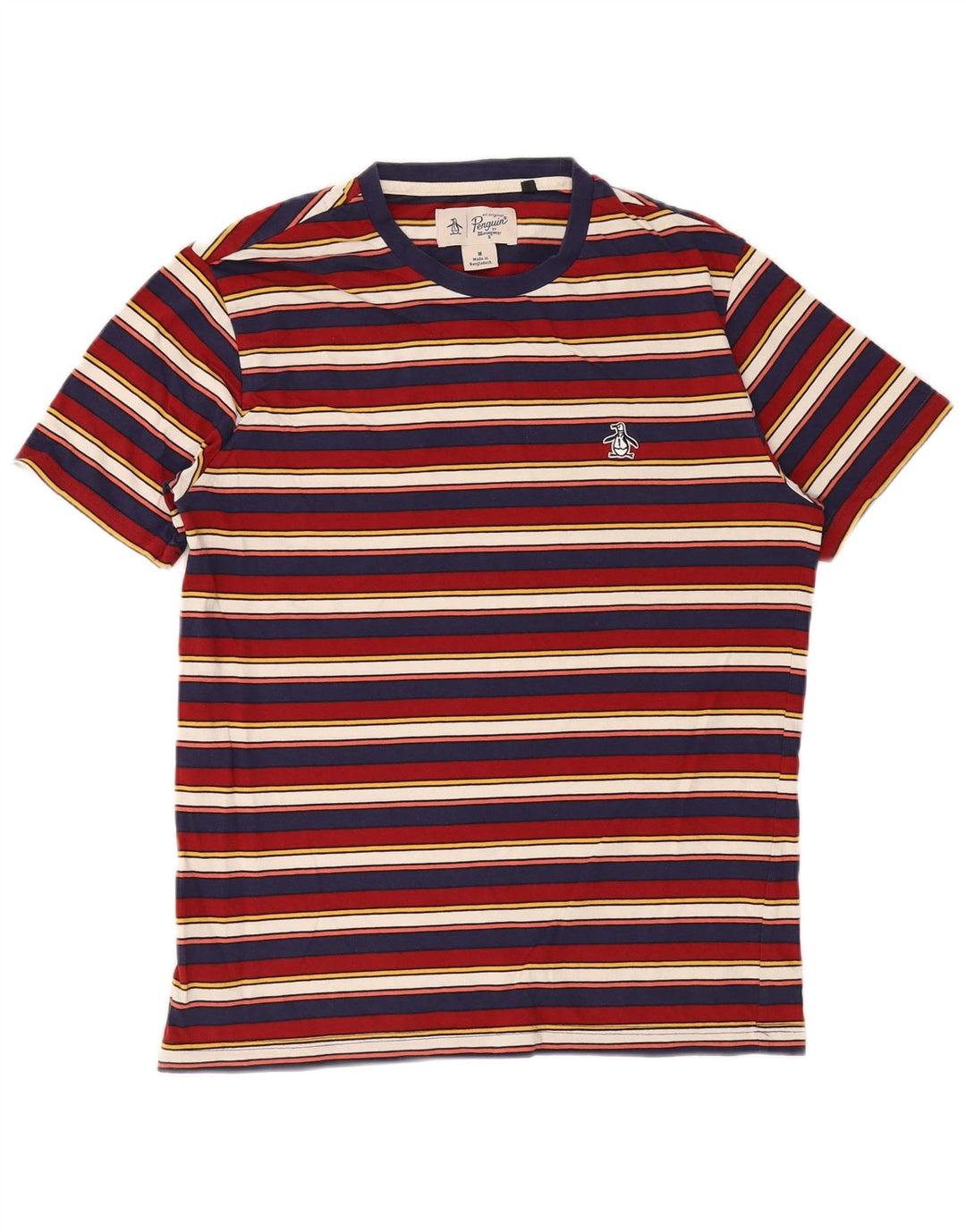 Penguin T-Shirt Homme Coton Rayé Multicolore Moyen