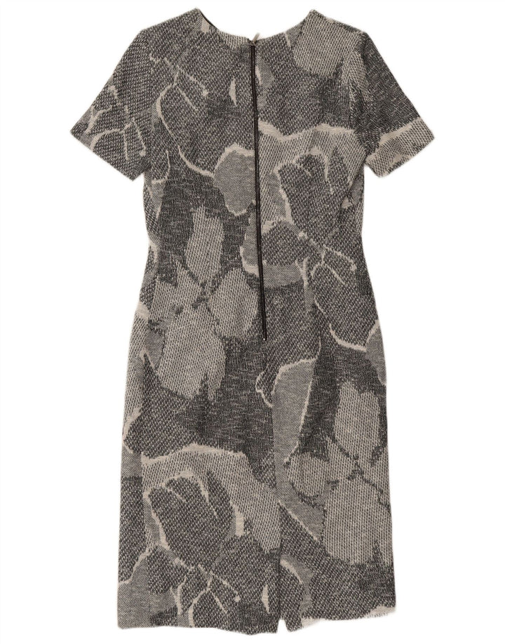 Hugo Boss Robe fourreau pour femme UK 12 Gris moyen floral