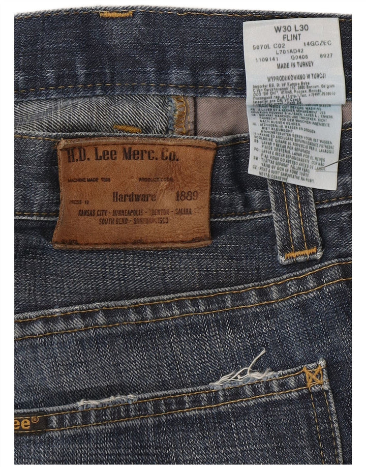 Lee Femme Flint Jean Droit W30 L30 Bleu Coton