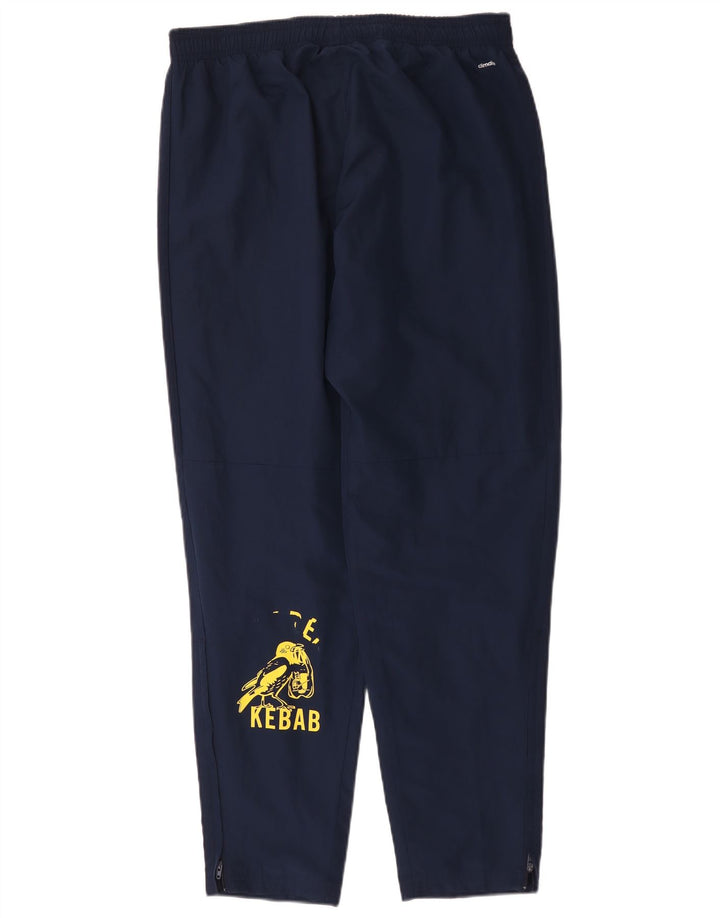 Adidas Pantalon de survêtement graphique pour homme Large Bleu marine Polyester