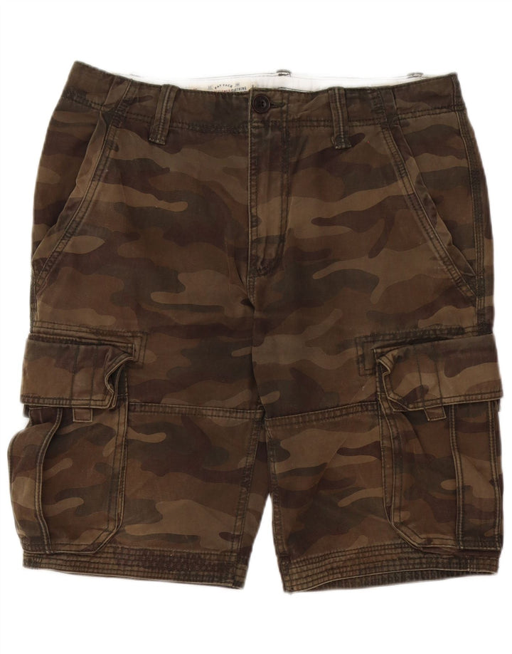 Fat Face Short Cargo Homme W32 Coton Camouflage Kaki Moyen