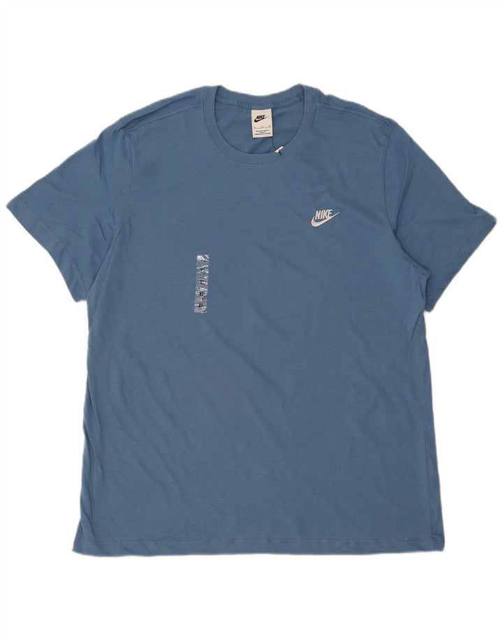 Nike T-Shirt Homme Top XL Bleu Coton