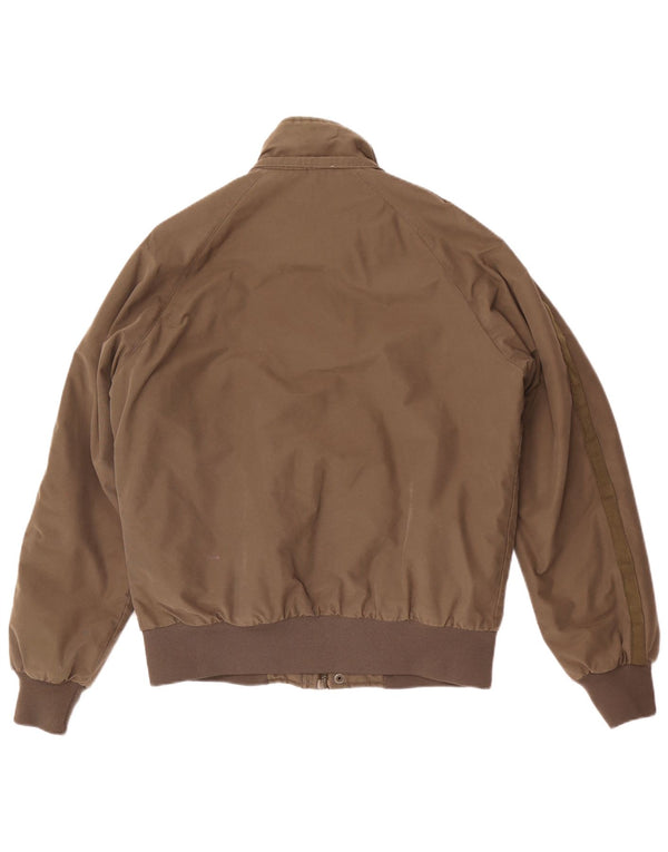 Puma Mens Bomber Jacket UK 40 Large Khaki Cotton