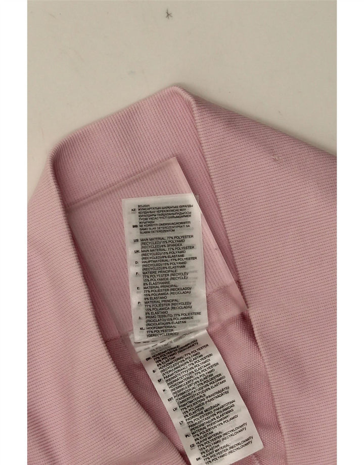 Adidas Legging Capri Femme UK 12 Rose Moyen Polyester