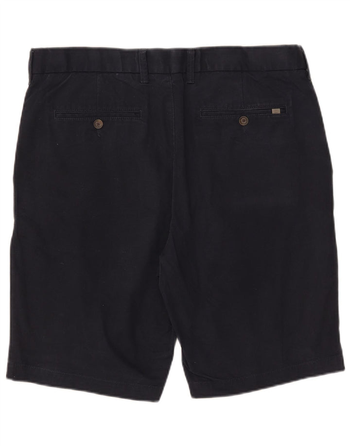 Marks & Spencer Short Chino Homme W36 Large Bleu Marine Coton