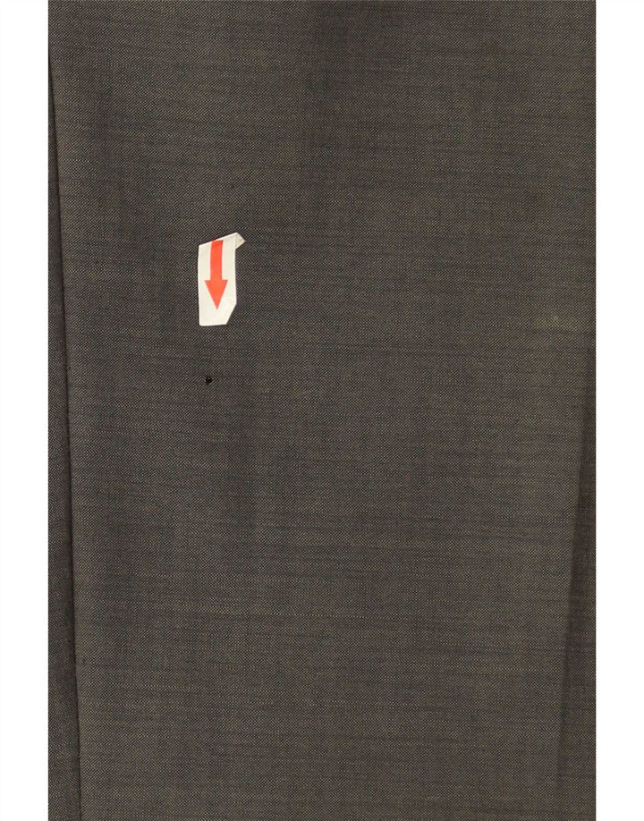 Marks & Spencer Pantalon de Costume Droit Homme W40 L30 Laine Verte