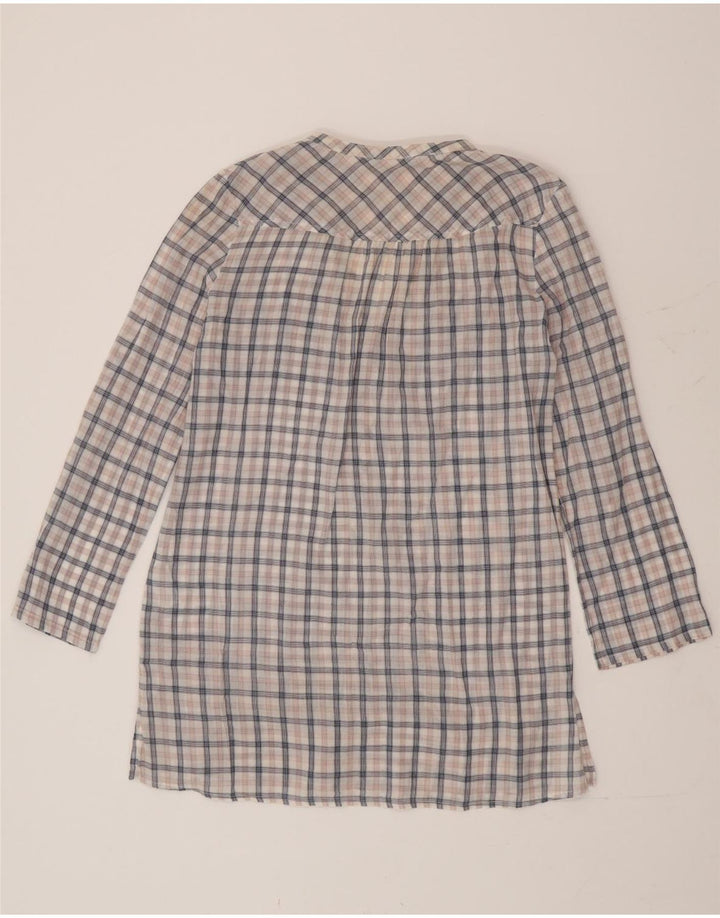 Zara Robe chemise pull pour femme UK 14 en coton à carreaux multicolore moyen