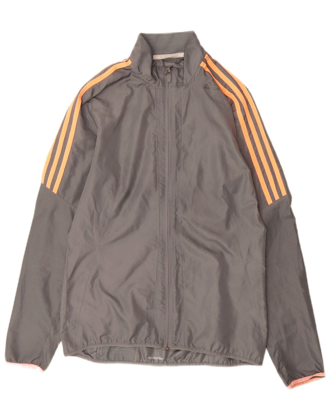 ADIDAS Veste de survêtement Clima Proof pour femme UK 8/10 Petit Gris