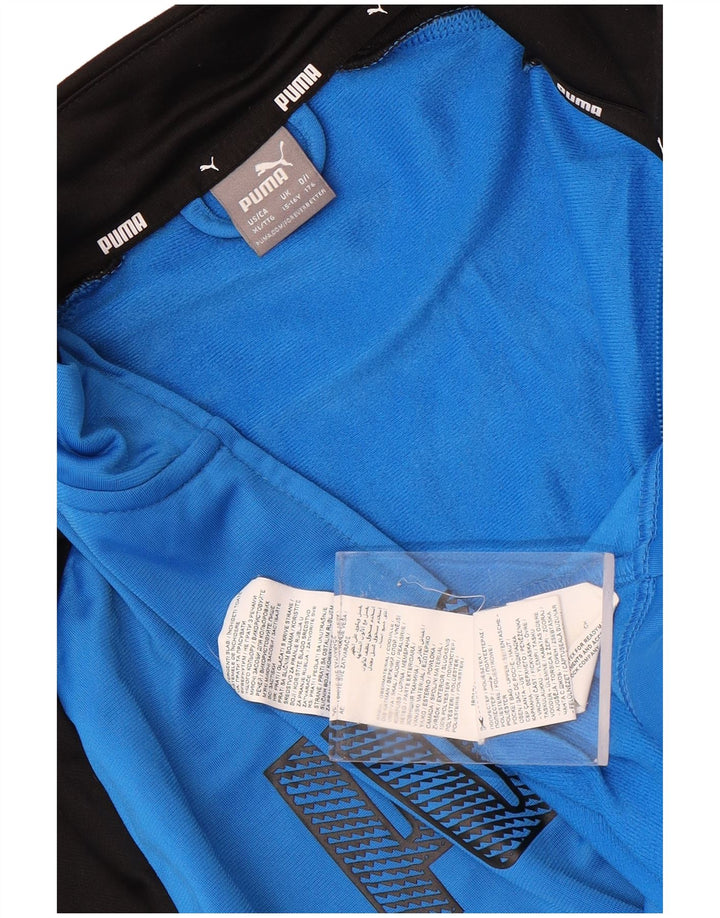 Puma Veste de Survêtement Graphique Garçon 15-16 ans Bleu Colorblock