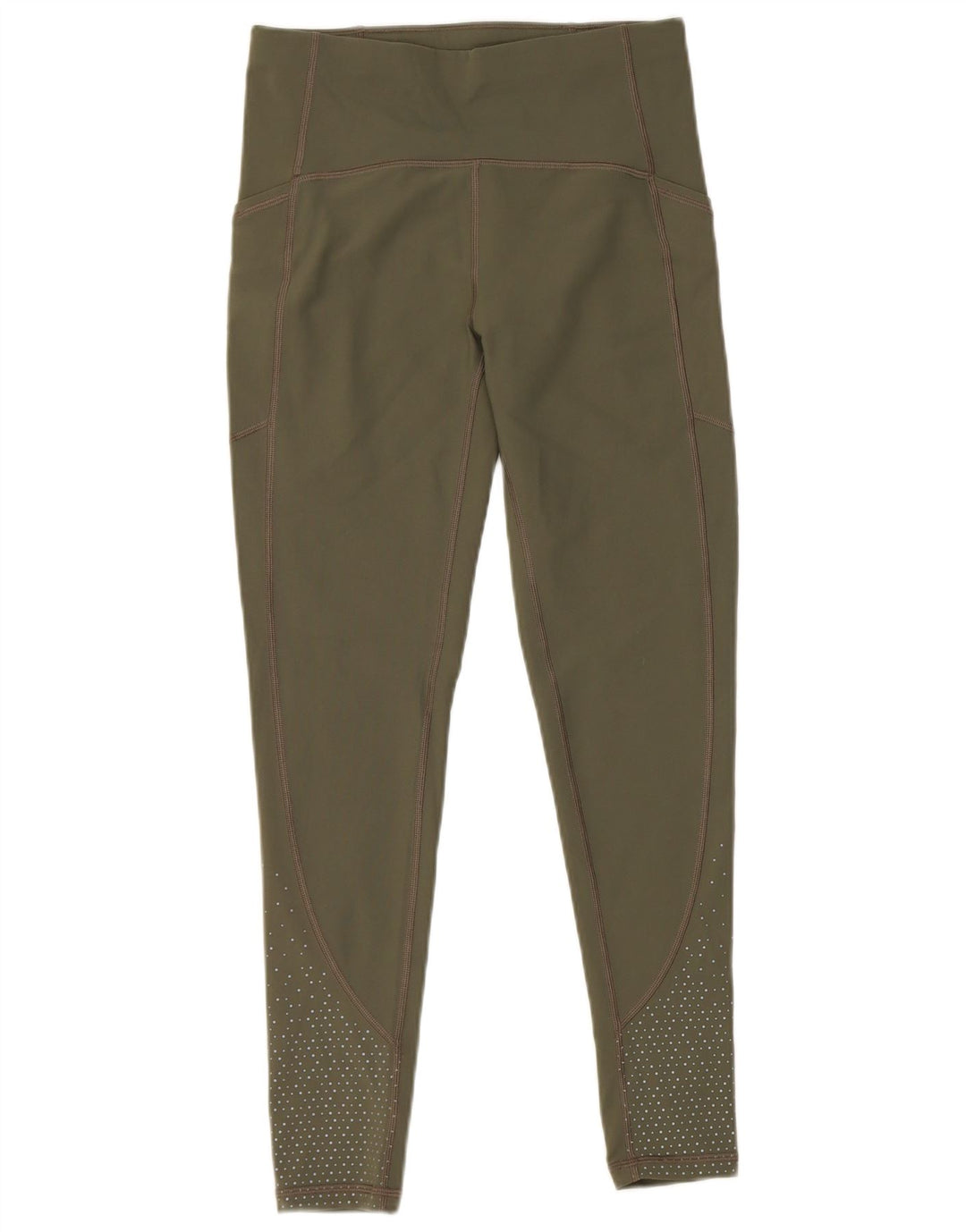Lululemon Leggings pour femmes US 6 Nylon à pois vert moyen
