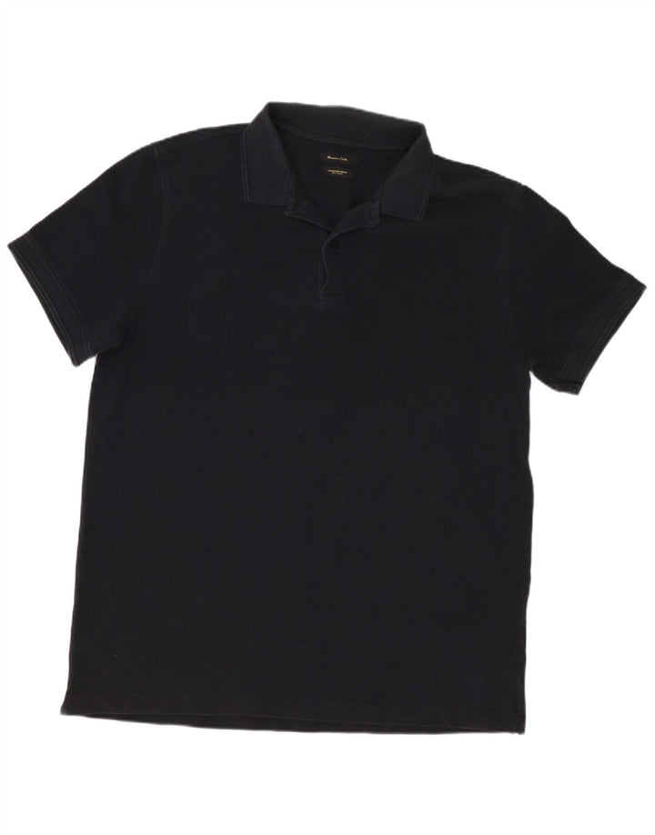 Massimo Dutti Polo Homme Grand Noir Coton
