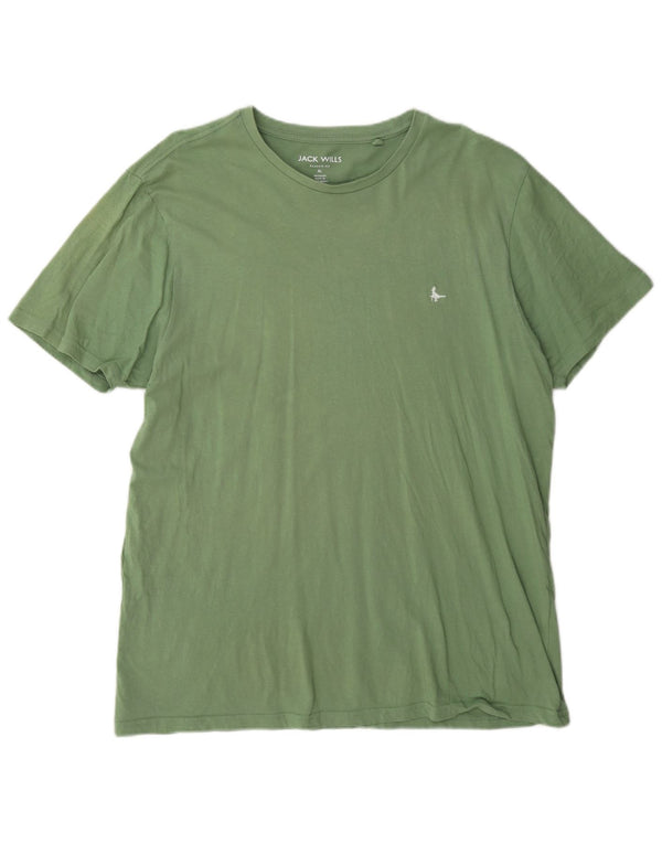 Jack Wills T-shirt coupe classique pour homme XL en coton vert