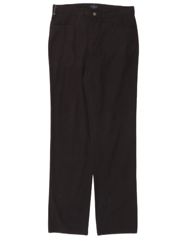 Trussardi Pantalon décontracté droit IT 50 Large W32 L34 Noir
