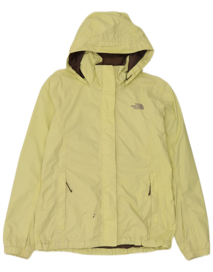The North Face Veste de pluie à capuche pour femme UK 14 Medium Yellow Nylon