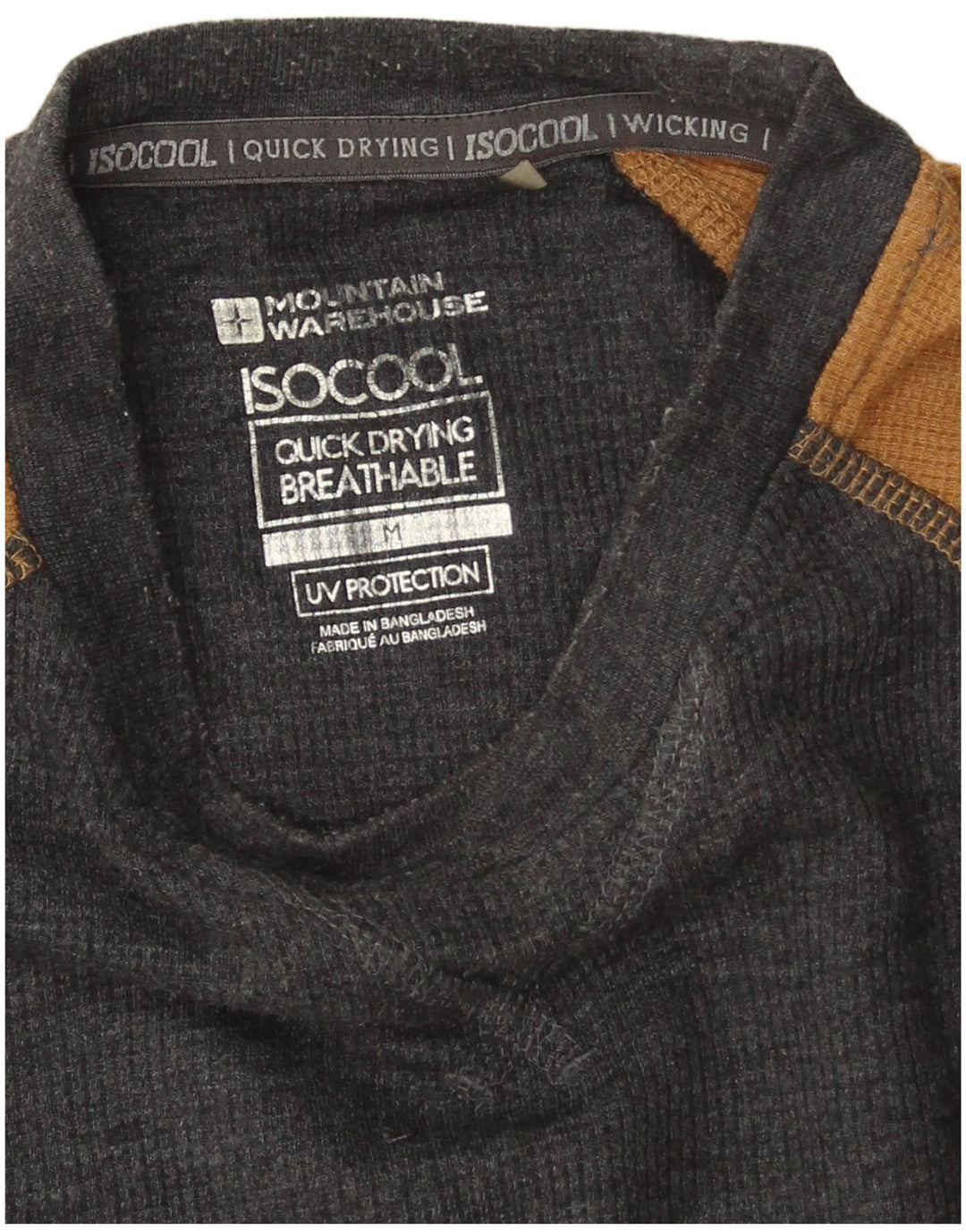 Mountain Warehouse Haut à manches longues pour homme en coton color block gris moyen