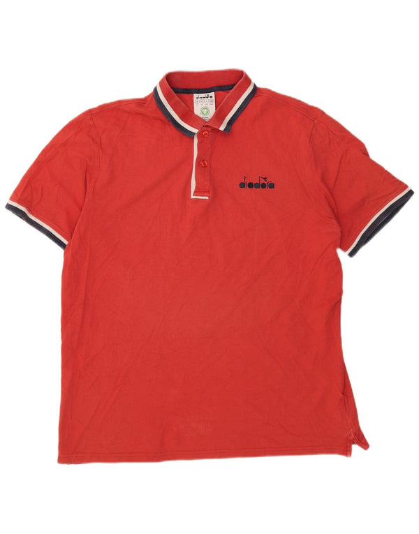 Diadora Polo Homme XL Rouge Coton