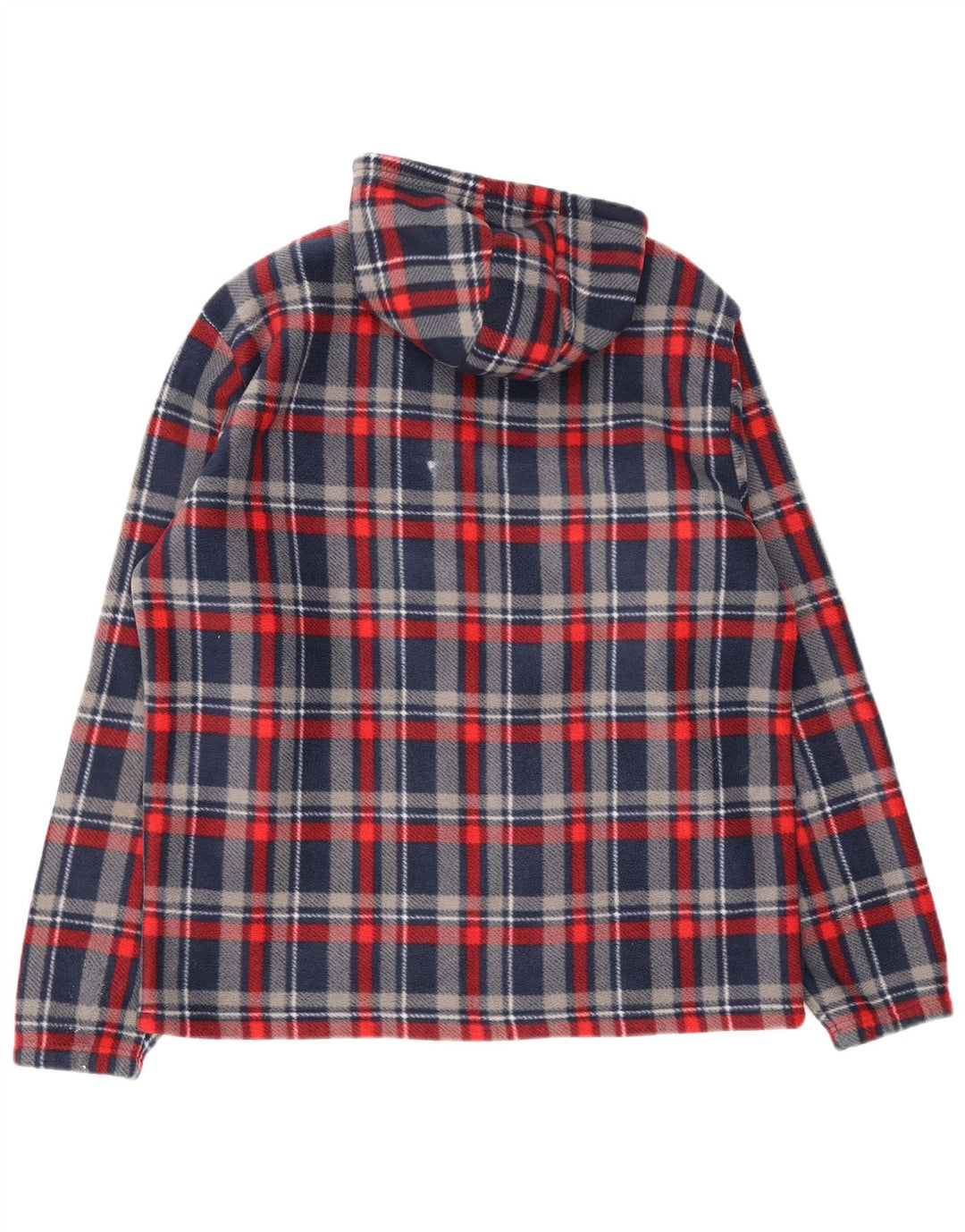Toptex Veste polaire à capuche pour homme UK 54/56 Grand carreaux multicolores