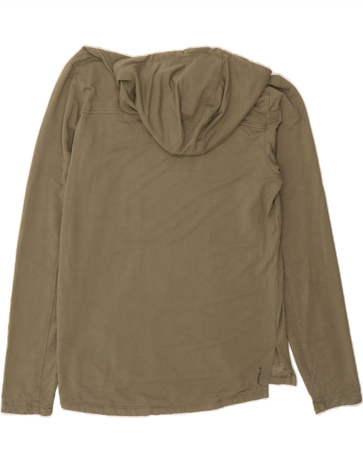 ADIDAS Mens Hoodie Jumper Medium Khaki Cotton Vintage Adidas and Second-Hand Adidas from Messina Hembry 