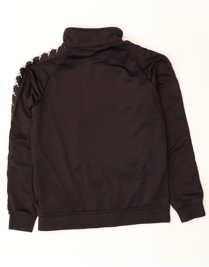 Kappa Veste de Survêtement Graphique Garçon 11-12 ans Noir Polyester