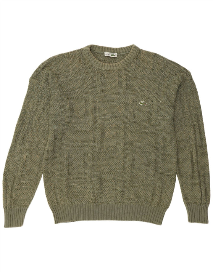 Lacoste Pull ras du cou pour homme Taille 6 XL Coton kaki