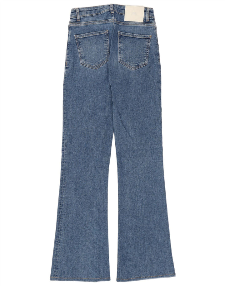 Zara Jean évasé pour femme EU 34 2XS W24 L31 Bleu