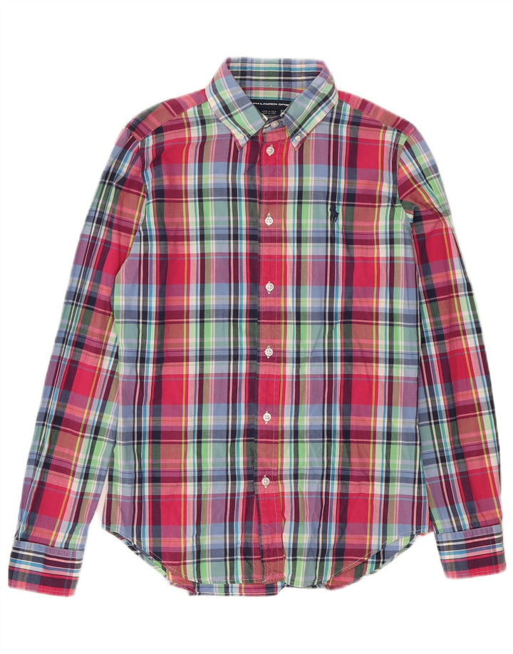 Ralph Lauren Chemise Femme US 8 Medium Multicolore Check Coton